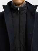 Rainar Wool Blend Coat - Sky Captain Twill