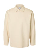 Selected Homme Henry Long Sleeve Polo - Angora