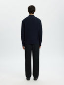 Structured 1/2 Zip Jumper - Sky Captain