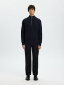 Structured 1/2 Zip Jumper - Sky Captain