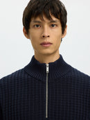 Structured 1/2 Zip Jumper - Sky Captain