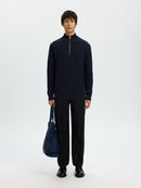 Structured 1/2 Zip Jumper - Sky Captain