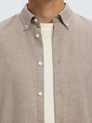 Cole Jay Melange Shirt - Cornstalk Melange