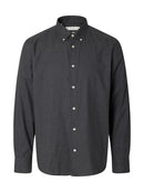 Cole Jay Melange Shirt - Dark Grey Melange