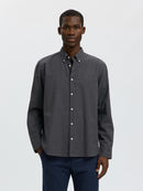 Cole Jay Melange Shirt - Dark Grey Melange