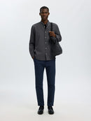 Cole Jay Melange Shirt - Dark Grey Melange