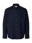 Cole Jay Melange Shirt - Sky Captain Melange