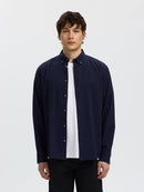 Cole Jay Melange Shirt - Sky Captain Melange