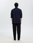 Cole Jay Melange Shirt - Sky Captain Melange