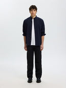 Cole Jay Melange Shirt - Sky Captain Melange