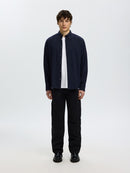 Cole Jay Melange Shirt - Sky Captain Melange