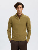 Axel 1/2 Zip Jumper - Dried Herb