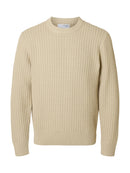 Tom Round Neck Jumper - Oatmeal