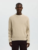 Tom Round Neck Jumper - Oatmeal