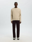 Tom Round Neck Jumper - Oatmeal