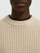 Tom Round Neck Jumper - Oatmeal