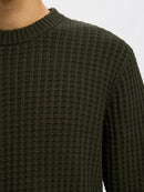 Tom Round Neck Jumper - Forest Night