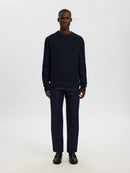 Tom Round Neck Jumper - Sky Captain