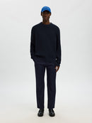 Tom Round Neck Jumper - Sky Captain
