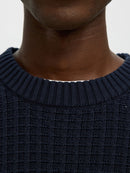 Tom Round Neck Jumper - Sky Captain