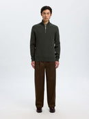 Dane 1/4 Zip Jumper - Deep Forest