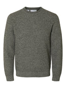 Ross Round Neck Jumper - Black Moonstruck Twist