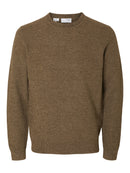 Ross Round Neck Jumper - Demitasse Chincilla Twist