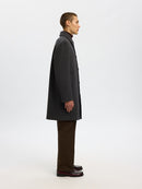 Archive Car Coat - Dark Grey Houndstooth