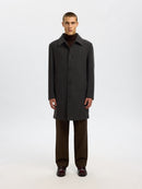 Archive Car Coat - Dark Grey Houndstooth