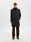 Archive Car Coat - Dark Grey Houndstooth