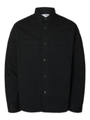 Travis Twill Overshirt - Black
