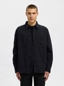 Travis Twill Overshirt - Black