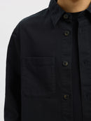 Travis Twill Overshirt - Black