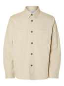 Travis Twill Overshirt - Oatmeal