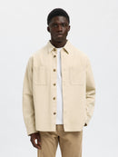 Travis Twill Overshirt - Oatmeal