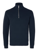 Dane 1/4 Zip Jumper - Sky Captain