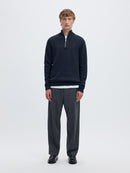 Dane 1/4 Zip Jumper - Sky Captain