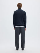 Dane 1/4 Zip Jumper - Sky Captain