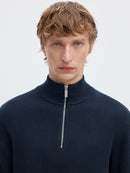 Dane 1/4 Zip Jumper - Sky Captain