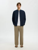 Clay Linen Blend Shirt - Sky Captain