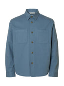Travis Twill Overshirt - Blue Mirage