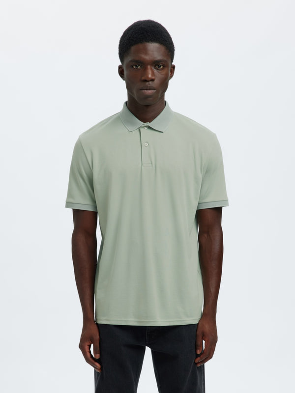 Fave Polo Shirt - Aqua Gray