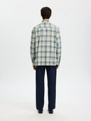 Landon Check Shirt - Egret Blue Mirage/check