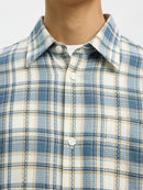 Landon Check Shirt - Egret Blue Mirage/check
