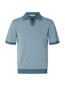 Milas Relaxed Polo Shirt - Blue Mirage Skyway