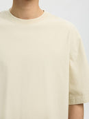 Cory Round Neck T-Shirt - Silver Birch