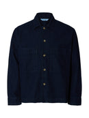 Paz Denim Overshirt - Dark Blue
