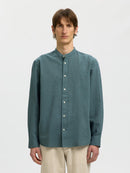 Clay Linen Blend Shirt - Balsam Green