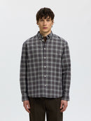 Cole Jay Melange Shirt - Sky Captain Brown