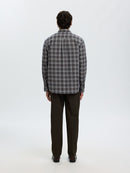 Cole Jay Melange Shirt - Sky Captain Brown